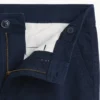 Dětské moderní uniformní kalhoty slim fit v khaki barvě