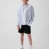 Dětské moderní uniformní šortky v barvě khaki