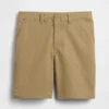 Dětské moderní uniformní šortky v barvě khaki