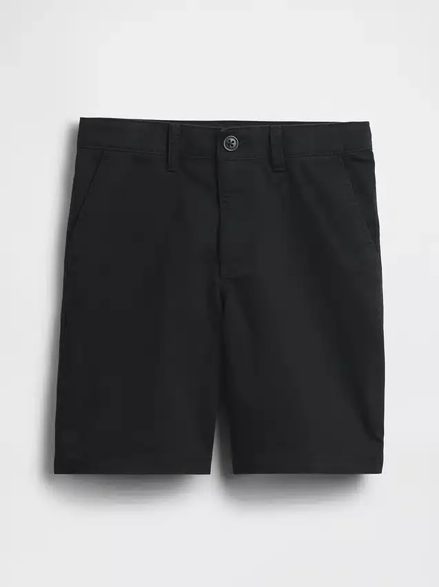 Dětské moderní uniformní šortky v barvě khaki