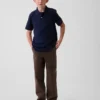 Dětské moderní volné khaki kalhoty