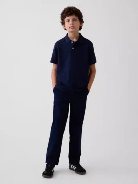 Dětské moderní volné khaki kalhoty