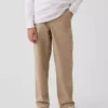 Dětské moderní volné khaki kalhoty