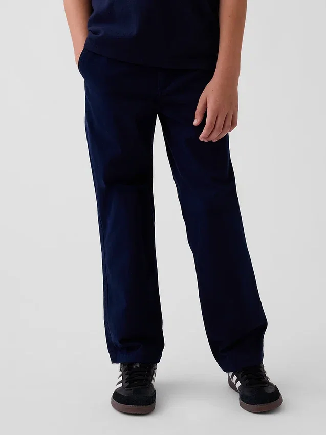 Dětské moderní volné khaki kalhoty