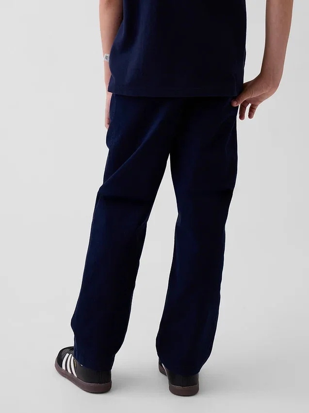 Dětské moderní volné khaki kalhoty