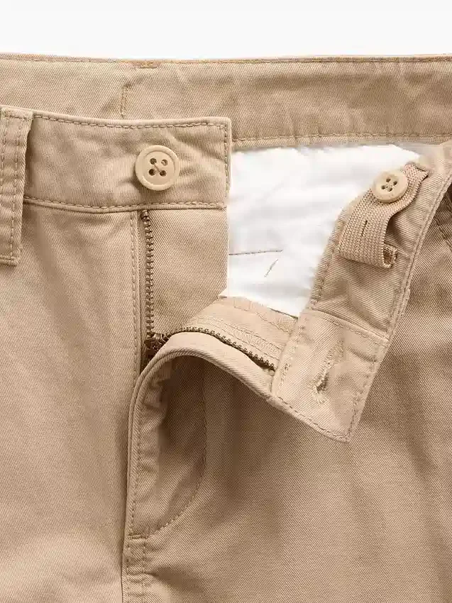 Dětské moderní volné khaki kalhoty