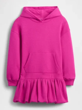 Dětské oversized šaty s kapucí