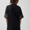 Dětské oversized jersey tričko s potiskem a síťovinou