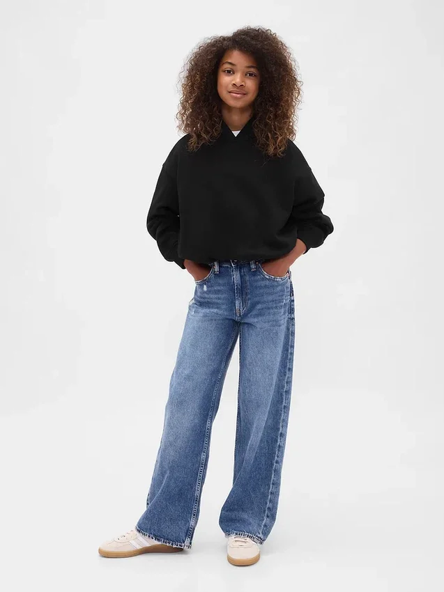 Dětská oversized mikina s kapucí Vintagesoft