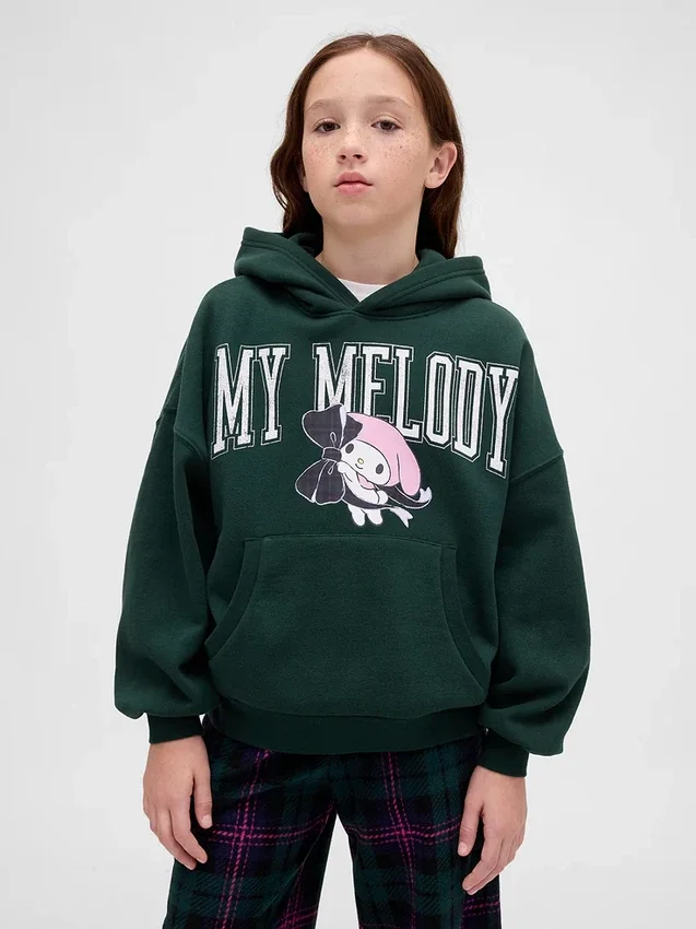 Dětská oversized mikina s kapucí Vintagesoft Hello Kitty
