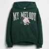 Dětská oversized mikina s kapucí Vintagesoft Hello Kitty