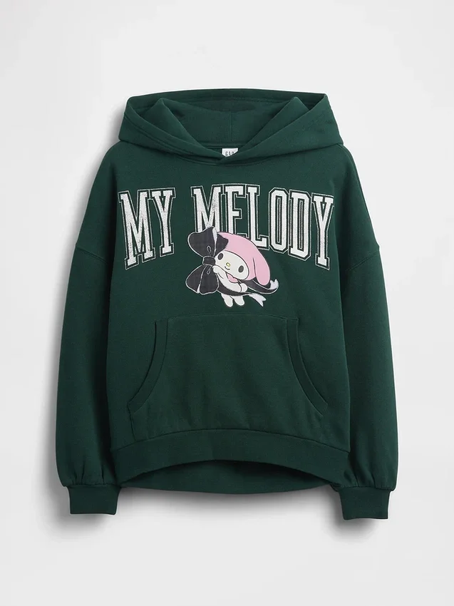 Dětská oversized mikina s kapucí Vintagesoft Hello Kitty