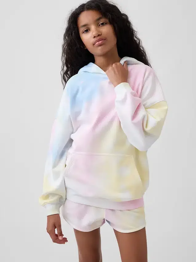 Dětská oversized mikina s kapucí z materiálu Vintagesoft Terry