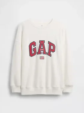 Dětská oversized mikina s potiskem z materiálu Vintagesoft Terry