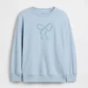Dětská oversized mikina s potiskem z materiálu Vintagesoft Terry