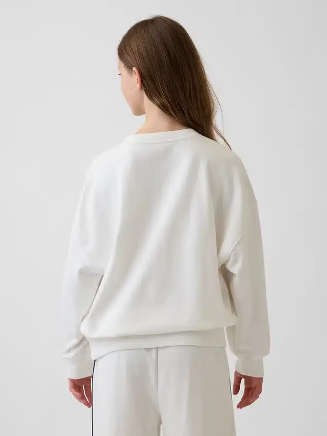 Dětská oversized mikina s potiskem z materiálu Vintagesoft Terry