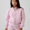 Dětská oversized prošívaná bunda na zip