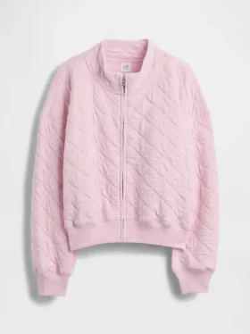 Dětská oversized prošívaná bunda na zip