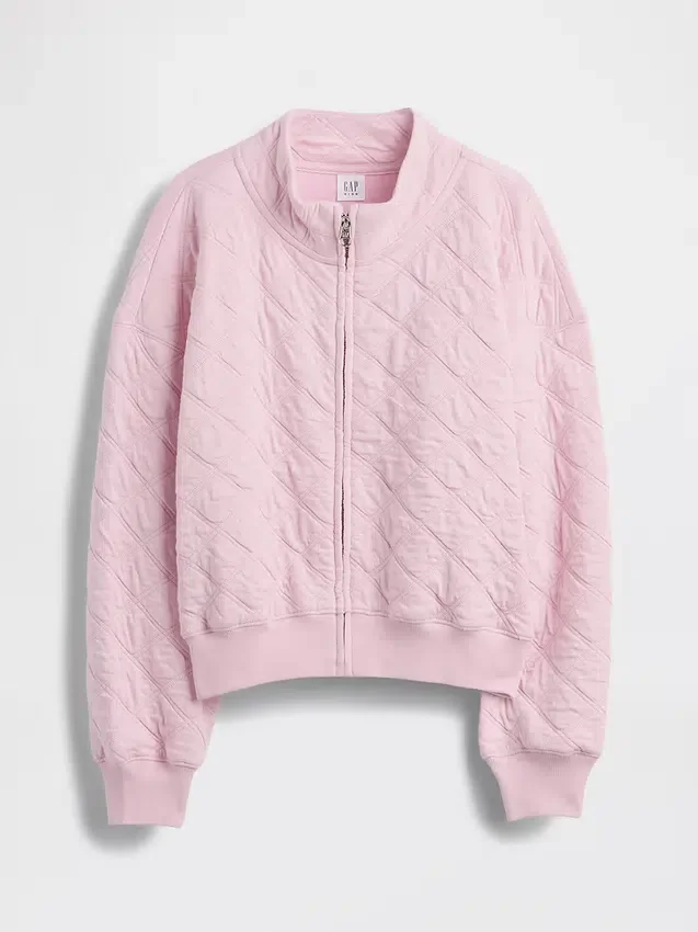 Dětská oversized prošívaná bunda na zip