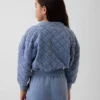 Dětská oversized prošívaná bunda na zip