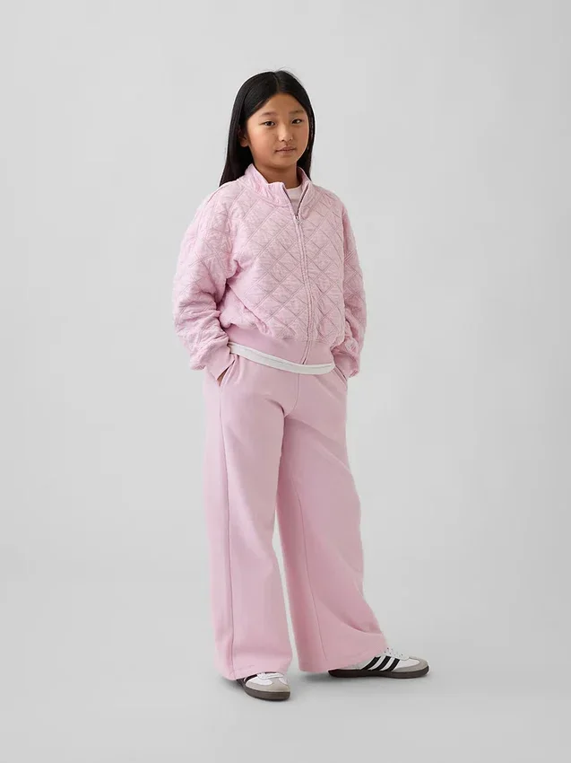 Dětská oversized prošívaná bunda na zip