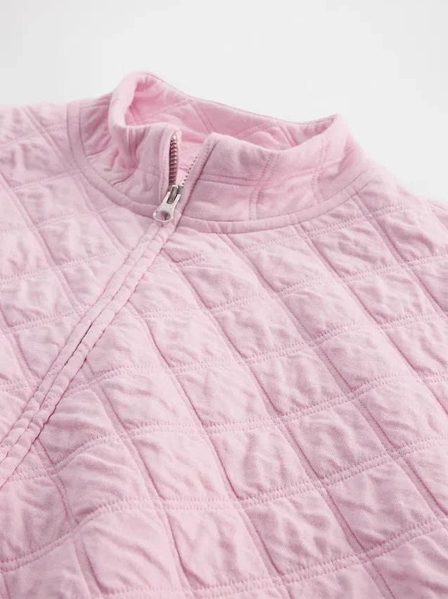 Dětská oversized prošívaná bunda na zip
