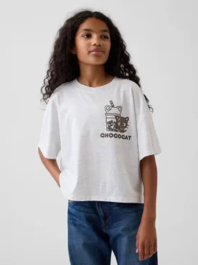 Dětské oversized tričko Hello Kitty s volným střihem