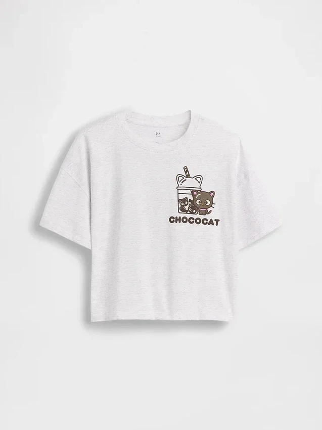 Dětské oversized tričko Hello Kitty s volným střihem