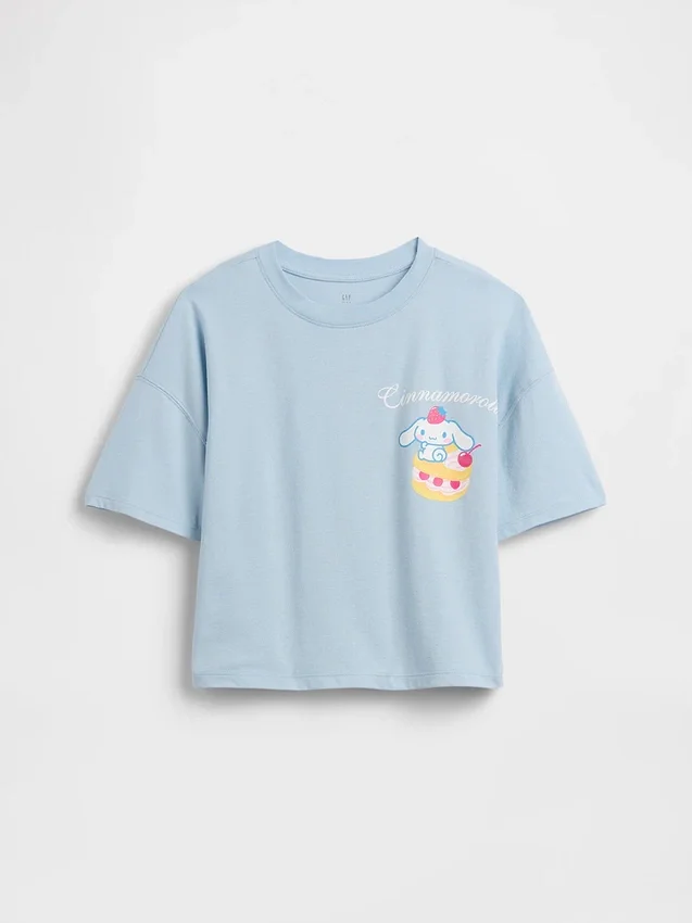Dětské oversized tričko Hello Kitty s volným střihem