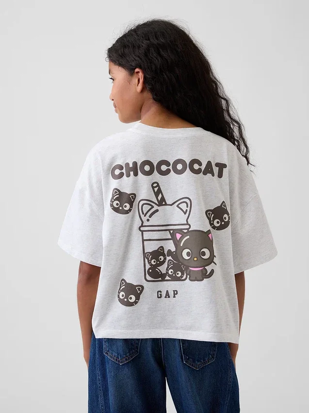 Dětské oversized tričko Hello Kitty s volným střihem
