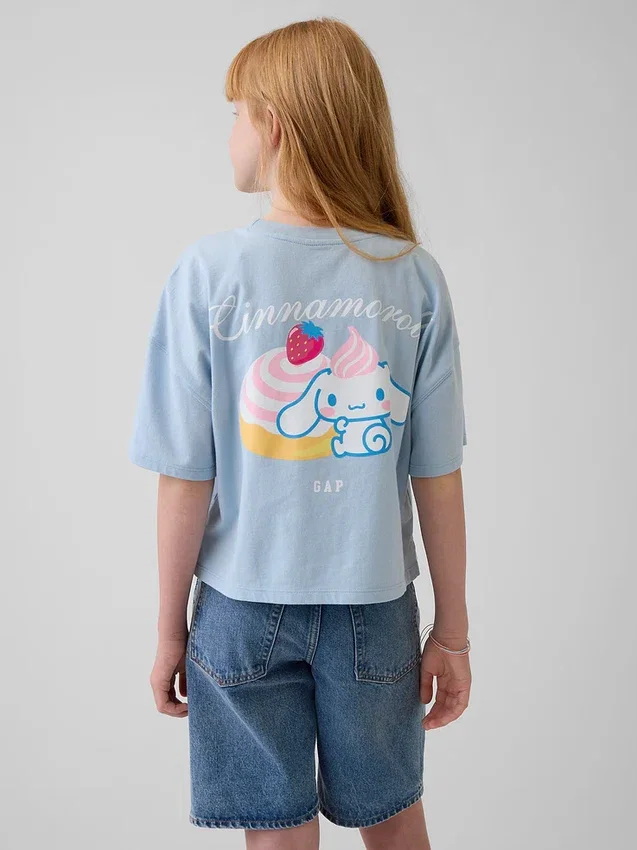 Dětské oversized tričko Hello Kitty s volným střihem