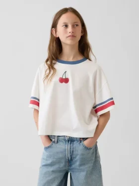 Dětské oversized tričko s grafickým potiskem