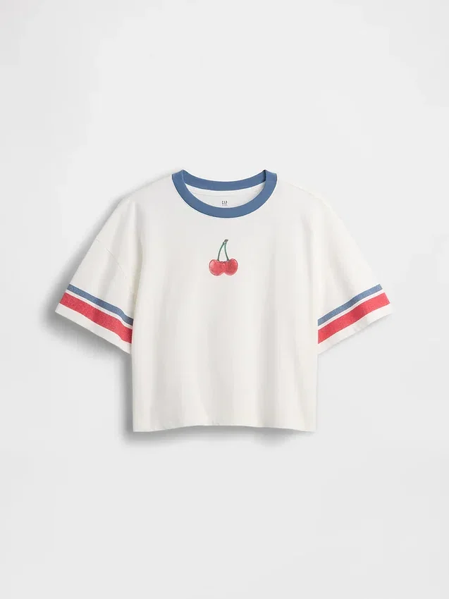 Dětské oversized tričko s grafickým potiskem