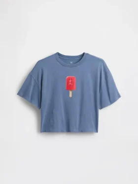 Dětské oversized tričko s grafickým potiskem