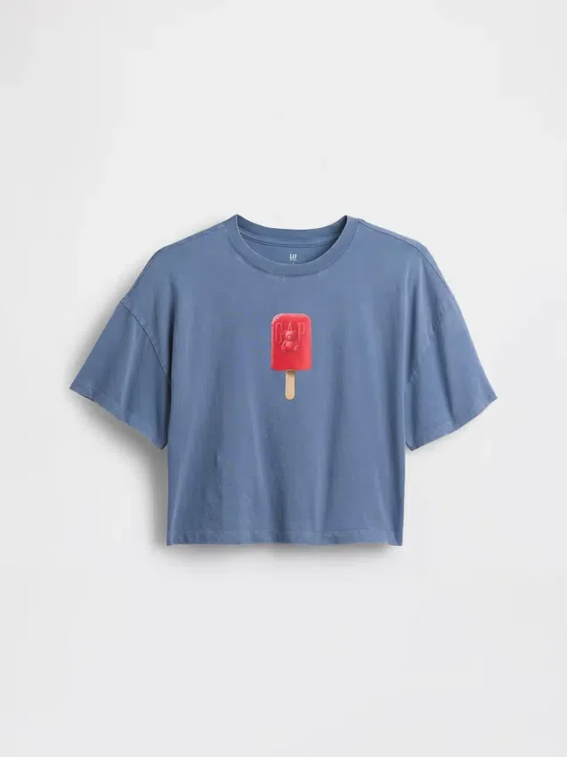 Dětské oversized tričko s grafickým potiskem