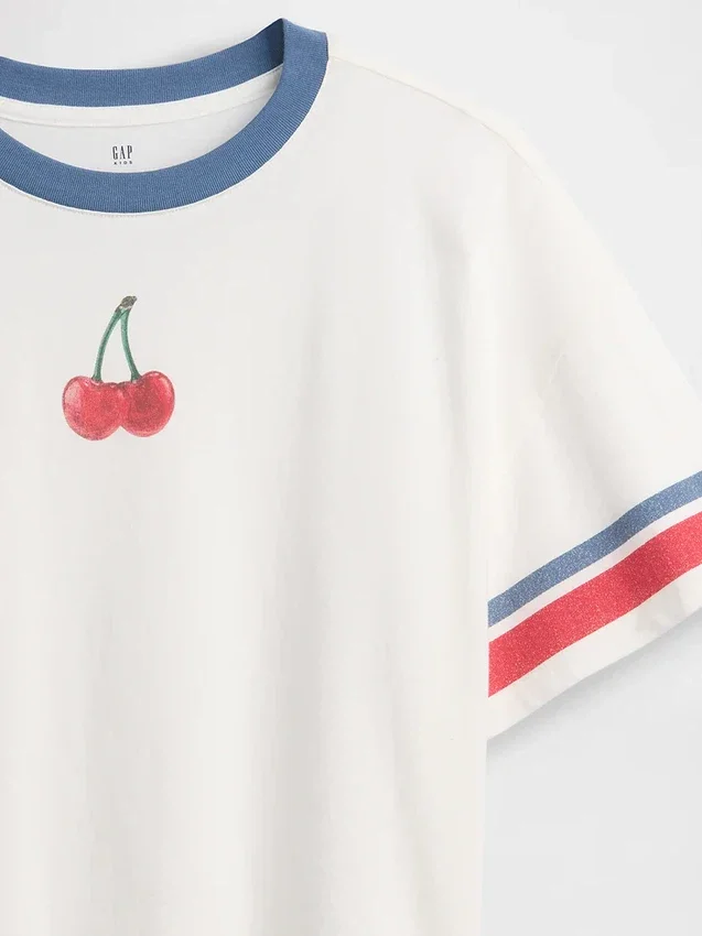 Dětské oversized tričko s grafickým potiskem