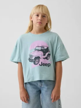 Dětské oversized tričko s hranatým střihem