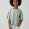 Dětské oversized tričko s hranatým střihem