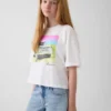Dětské oversized tričko s hranatým střihem