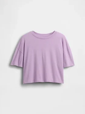 Dětské oversized tričko s hranatým střihem