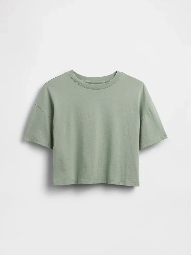 Dětské oversized tričko s hranatým střihem