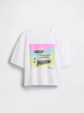 Dětské oversized tričko s hranatým střihem