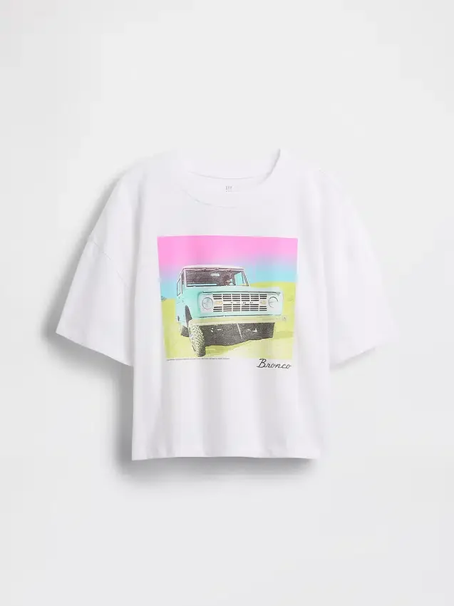 Dětské oversized tričko s hranatým střihem