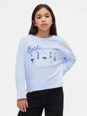 Dětské oversized tričko s potiskem Barbie