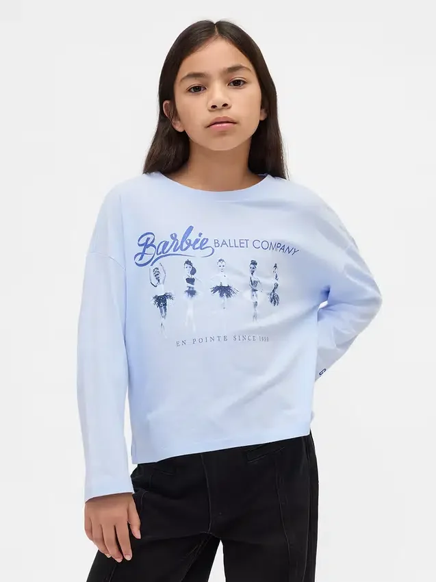 Dětské oversized tričko s potiskem Barbie