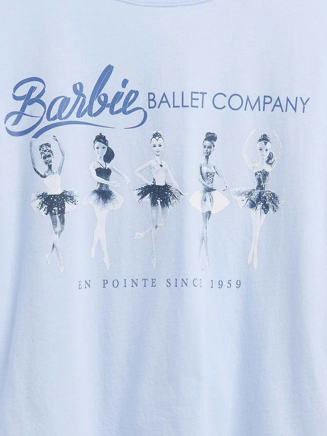 Dětské oversized tričko s potiskem Barbie