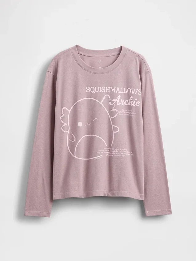 Dětské oversized tričko s potiskem Squishmallow