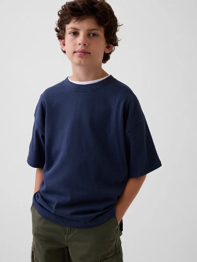 Dětské oversized tričko z těžké bavlny