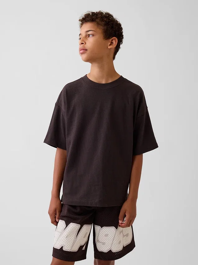 Dětské oversized tričko z těžké bavlny