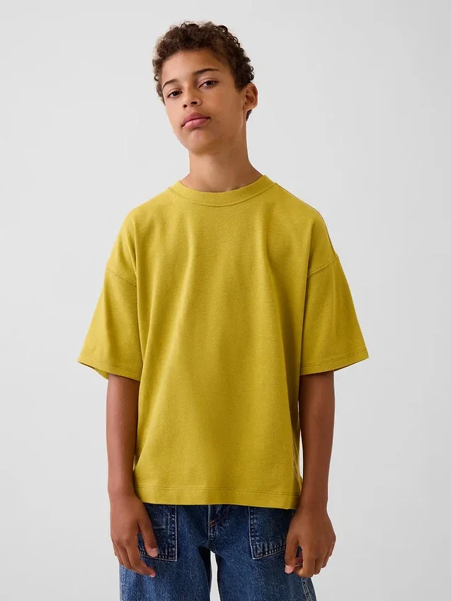 Dětské oversized tričko z těžké bavlny